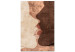 Canvas Art Print Otherworldly Kiss (1-piece) Vertical - kiss in boho motif 136012
