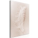 Canvas White feather on a beige counter - Scandi Boho style composition 136512 additionalThumb 2