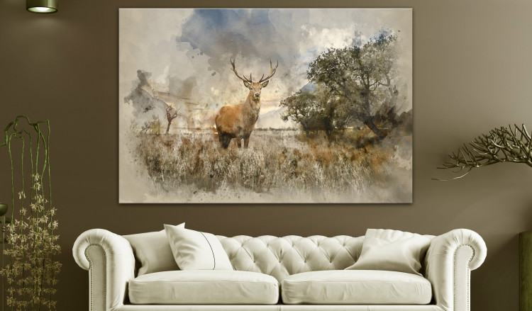 Large canvas print Deer in Field [Large Format] 137612 additionalImage 4