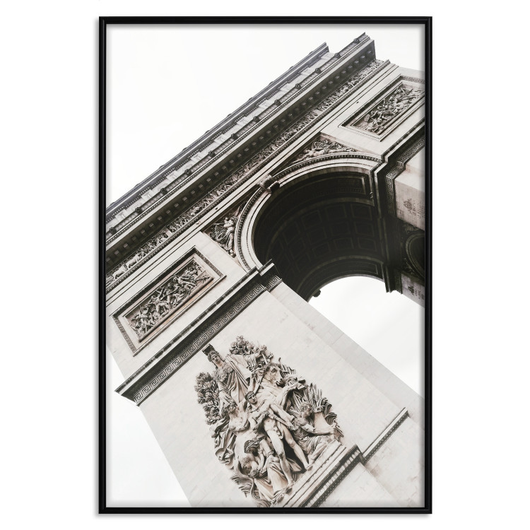 Poster Triumphal Arch - architecture of a historic structure on a white background 137912 additionalImage 12