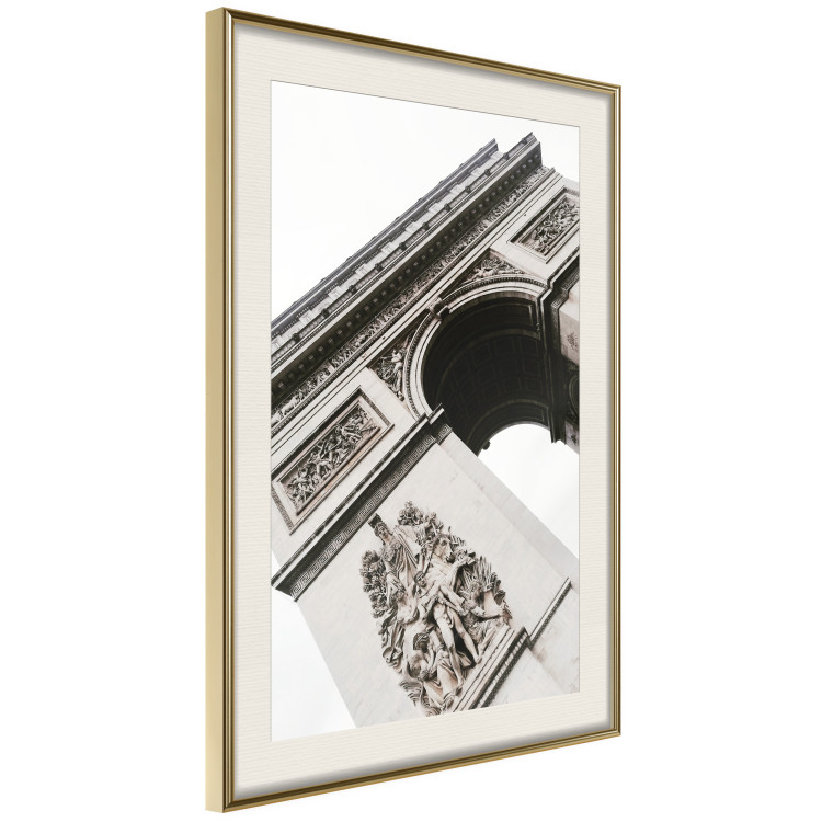 Poster Triumphal Arch - architecture of a historic structure on a white background 137912 additionalImage 9