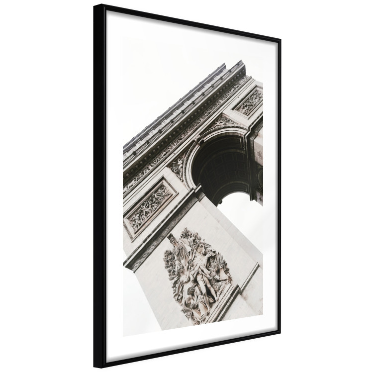 Poster Triumphal Arch - architecture of a historic structure on a white background 137912 additionalImage 4