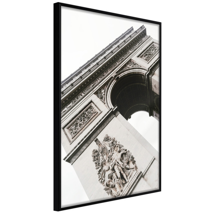 Poster Triumphal Arch - architecture of a historic structure on a white background 137912 additionalImage 2