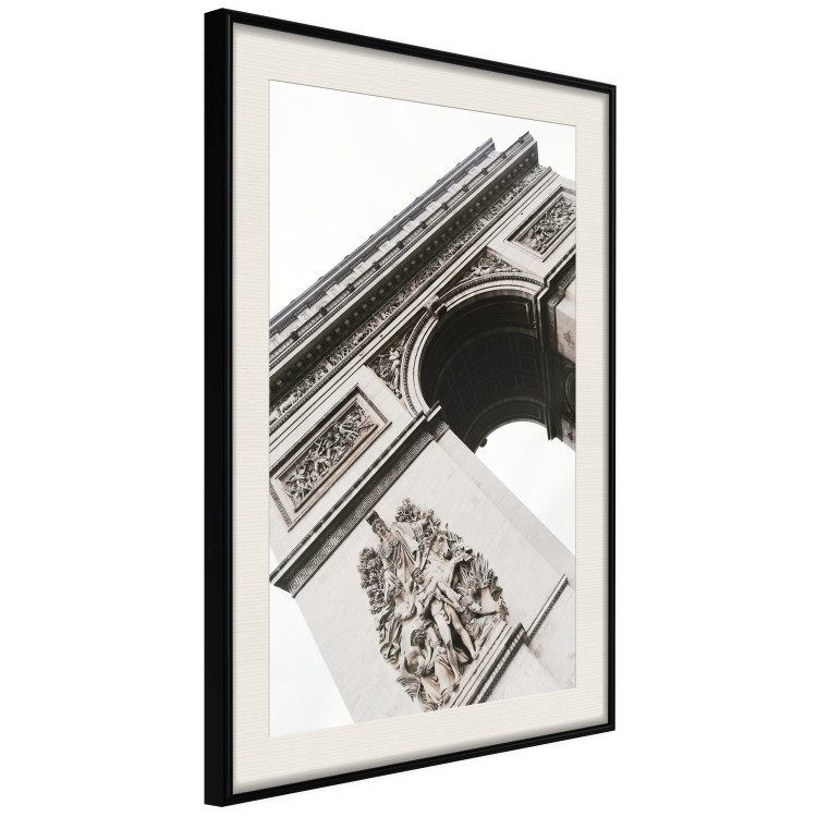 Poster Triumphal Arch - architecture of a historic structure on a white background 137912 additionalImage 10