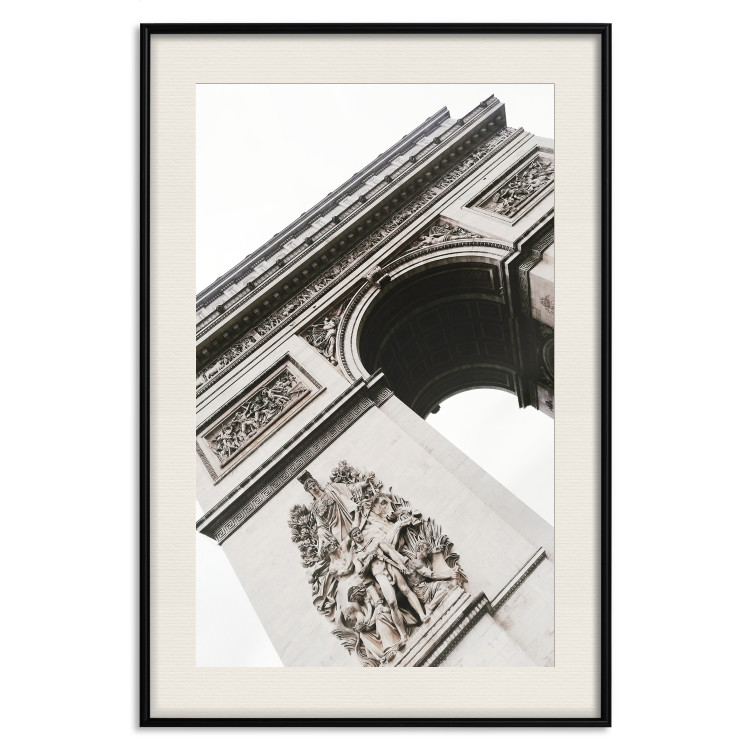 Poster Triumphal Arch - architecture of a historic structure on a white background 137912 additionalImage 17