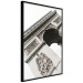 Poster Triumphal Arch - architecture of a historic structure on a white background 137912 additionalThumb 2