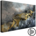 Canvas Linearity of Time (1-piece) Wide - golden abstraction and dark background 138112 additionalThumb 6