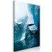 Canvas Print Icy Abstraction (1-piece) Vertical - winter landscape with water 138712 additionalThumb 2