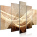 Canvas Art Print Desert Wind (5-piece) Wide - abstraction in sunny waves 143512 additionalThumb 2