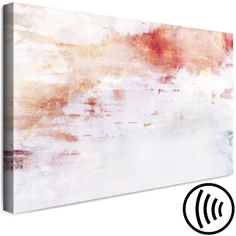 Canvas Art Print Flow of Energy (1-piece) - abstraction in white-orange background 145312 additionalImage 6