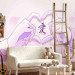 Wall Mural Anime Love - Purple Hand Drawn Heart Graphic Drawn in Manga Style 145512 additionalThumb 5