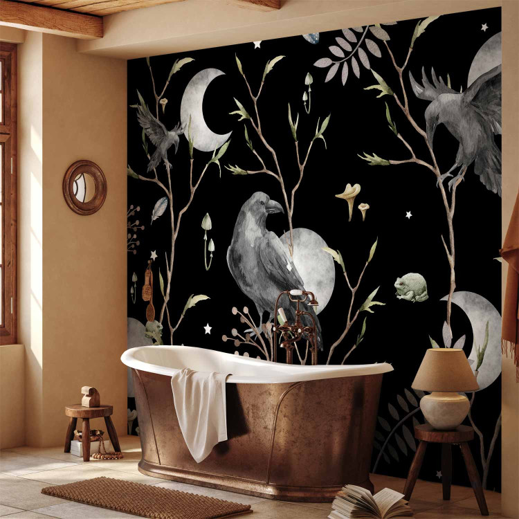 Photo Wallpaper Magic Dream - Enchanted Ravens in the Branches Against the Background of Moons 146012 additionalImage 8