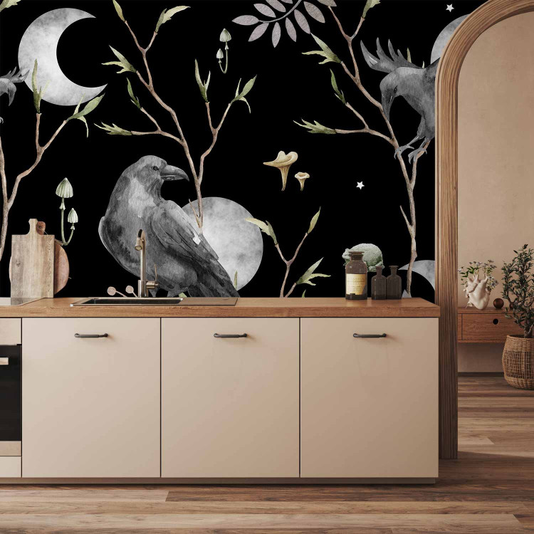 Photo Wallpaper Magic Dream - Enchanted Ravens in the Branches Against the Background of Moons 146012 additionalImage 6