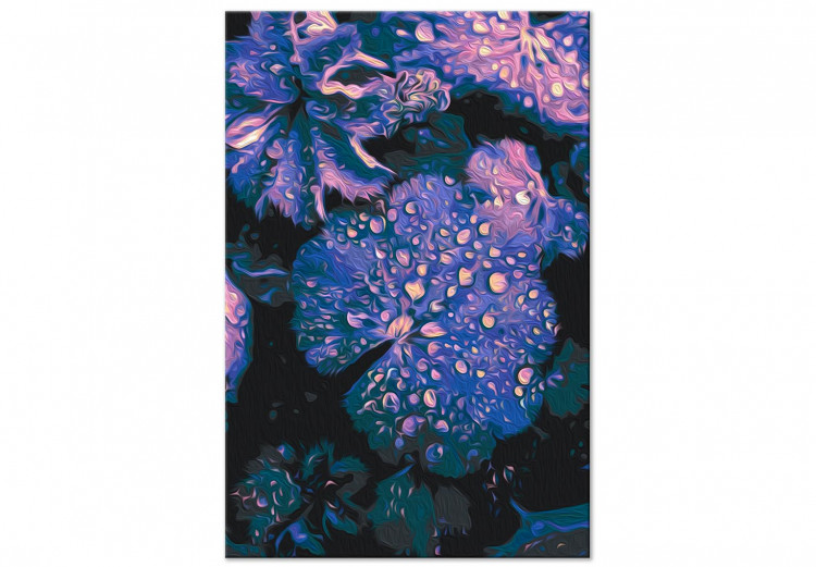 Paint by number Lavender Atmosphere - Large Purple Leaves and Water Drops 146212 additionalImage 3