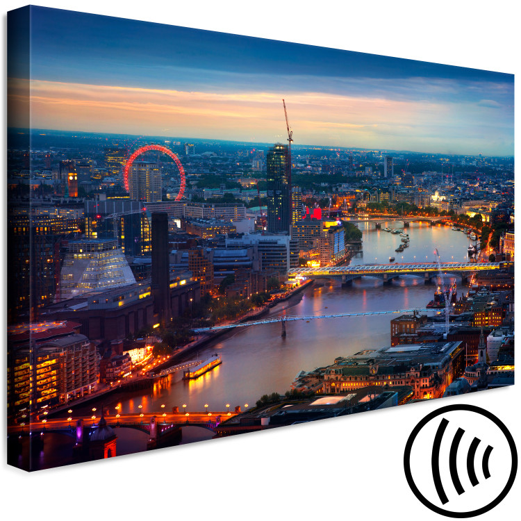Canvas Print Night London - Panoramic View of the Capital of England After Dark 147712 additionalImage 6