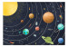 Photo Wallpaper Colorful Solar System - Galaxy With Colorful Planets and Stars 149212 additionalThumb 1
