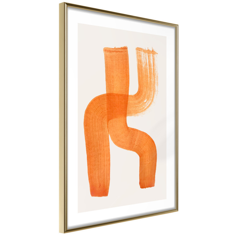 Wall Poster Abstract Composition - Duo of Shapes in Light Orange 149712 additionalImage 7