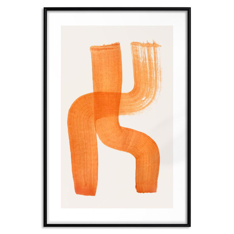 Wall Poster Abstract Composition - Duo of Shapes in Light Orange 149712 additionalImage 20
