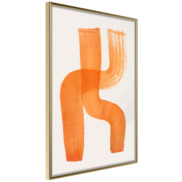 Wall Poster Abstract Composition - Duo of Shapes in Light Orange 149712 additionalImage 6