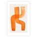Wall Poster Abstract Composition - Duo of Shapes in Light Orange 149712 additionalThumb 22