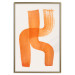 Wall Poster Abstract Composition - Duo of Shapes in Light Orange 149712 additionalThumb 18