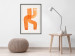 Wall Poster Abstract Composition - Duo of Shapes in Light Orange 149712 additionalThumb 17