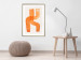 Wall Poster Abstract Composition - Duo of Shapes in Light Orange 149712 additionalThumb 14