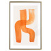 Wall Poster Abstract Composition - Duo of Shapes in Light Orange 149712 additionalThumb 19