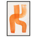 Wall Poster Abstract Composition - Duo of Shapes in Light Orange 149712 additionalThumb 21