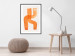 Wall Poster Abstract Composition - Duo of Shapes in Light Orange 149712 additionalThumb 13