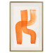 Wall Poster Abstract Composition - Duo of Shapes in Light Orange 149712 additionalThumb 27