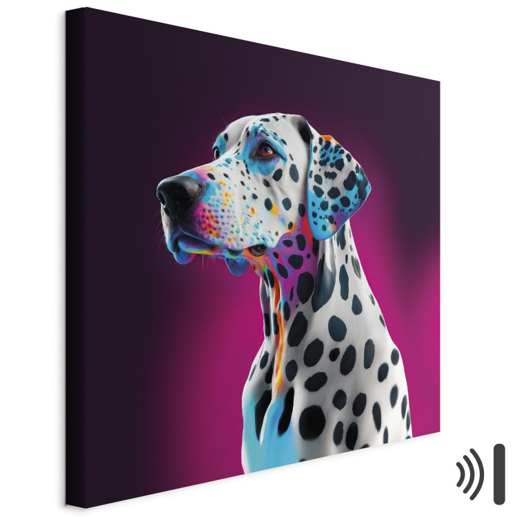 Canvas AI Dalmatian Dog - Spotted Animal in a Pink Room - Square 150212 additionalImage 8