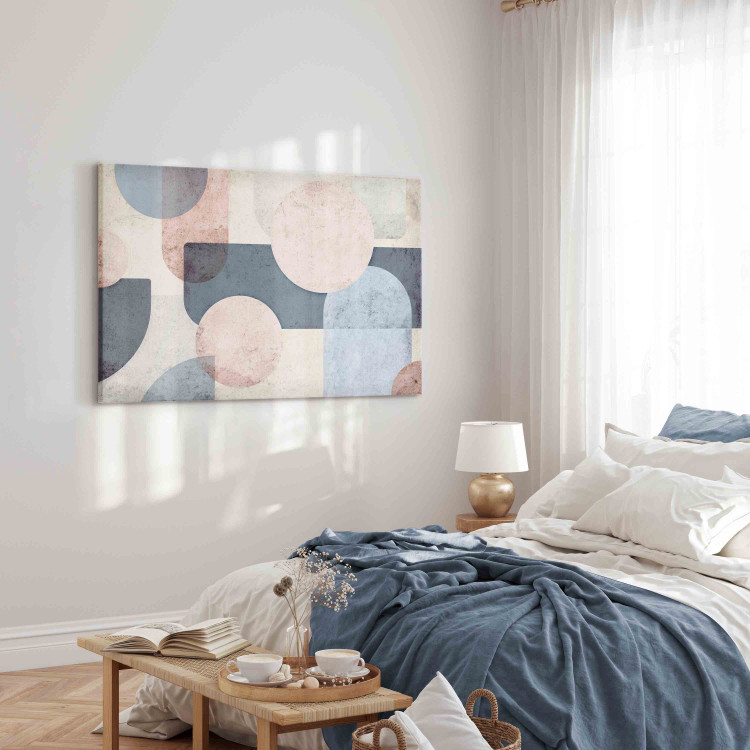 Canvas Print Geometric Disorder - An Abstract Composition of Pastel Shapes 151212 additionalImage 10