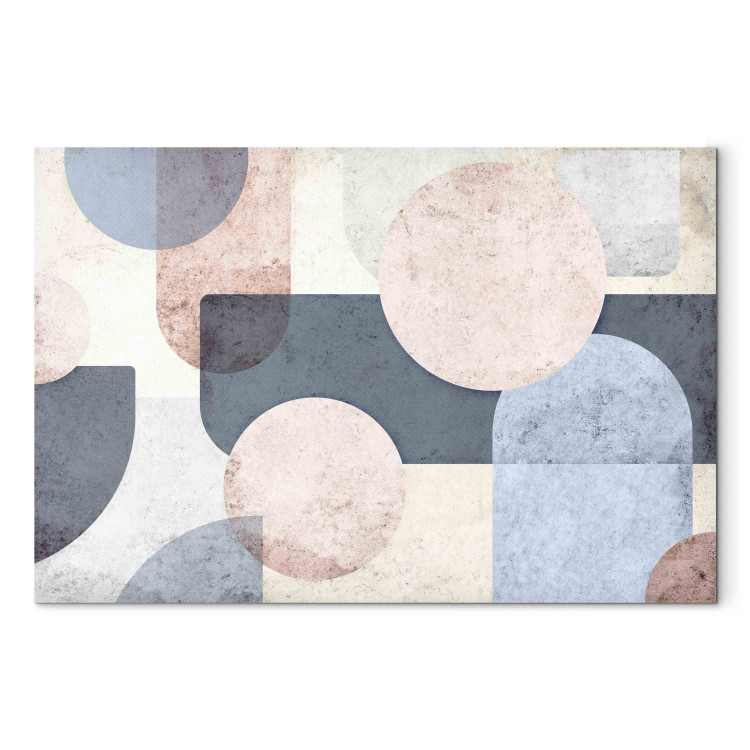Canvas Print Geometric Disorder - An Abstract Composition of Pastel Shapes 151212