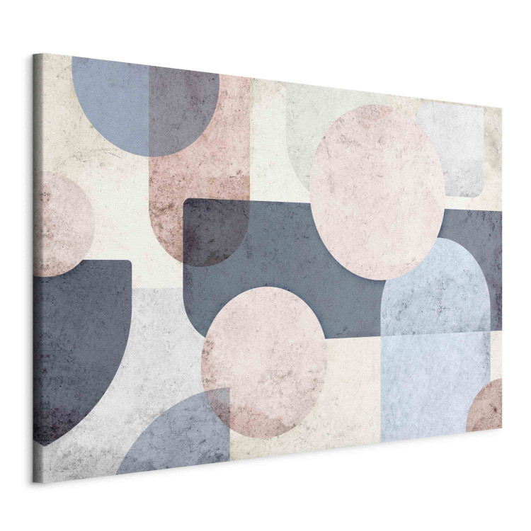 Canvas Print Geometric Disorder - An Abstract Composition of Pastel Shapes 151212 additionalImage 2
