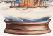 Wall Poster Christmas Land - Watercolor Snow Globe With House and Christmas Trees 151712 additionalThumb 2