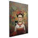 Large canvas print Cartoon Frida - A Colorful Portrait of the Artist With Two Cats [Large Format] 152212 additionalThumb 3