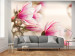 Photo Wallpaper Magnolia Flowers - Natural Floral Motif on a Bright and Delicate Background 60412