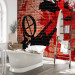 Photo Wallpaper Hunted - Street Art Mural on a Red Brick Surface 60512 additionalThumb 8