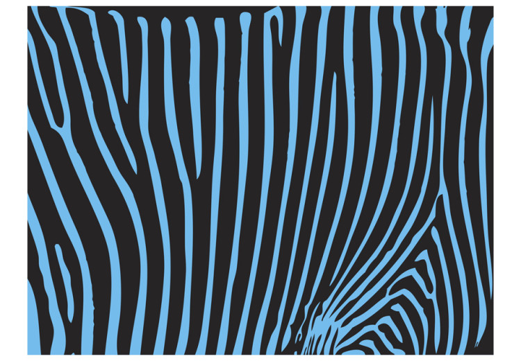 Wall Mural Zebra pattern (turquoise) 61012 additionalImage 1