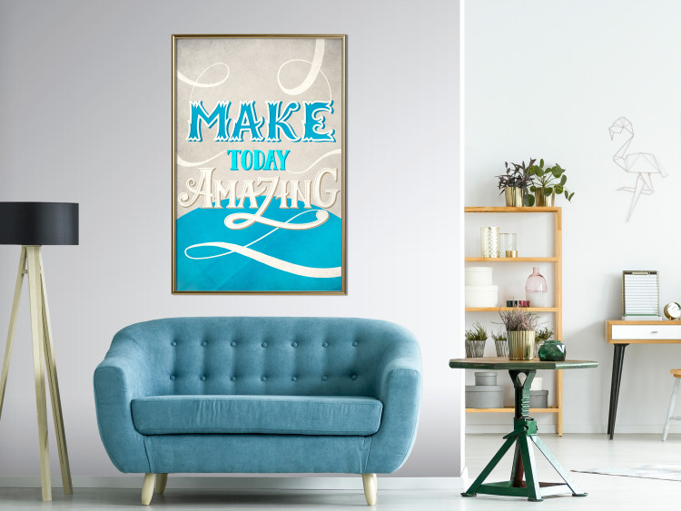 Poster Make today amazing - motivational English quote on a decorative background 114422 additionalImage 10