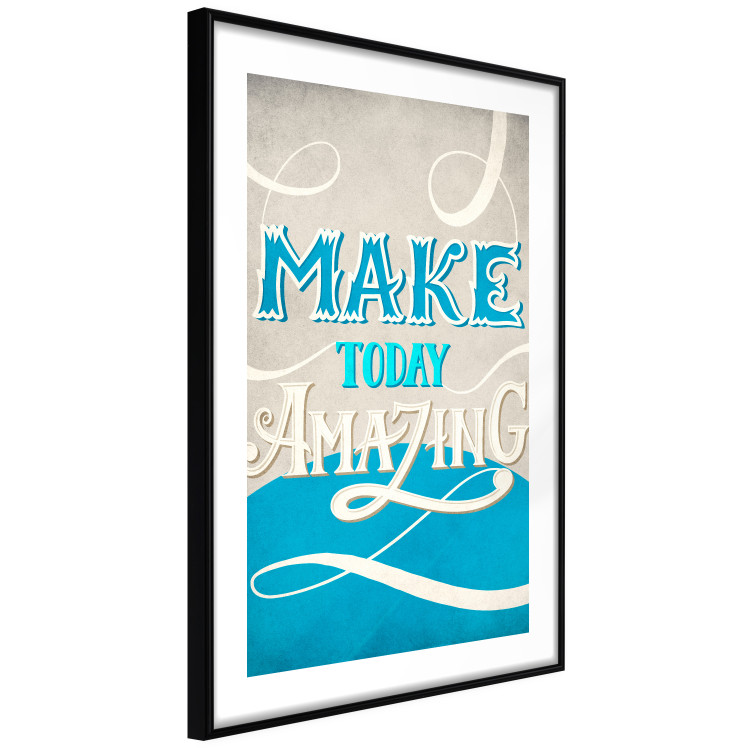 Poster Make today amazing - motivational English quote on a decorative background 114422 additionalImage 3