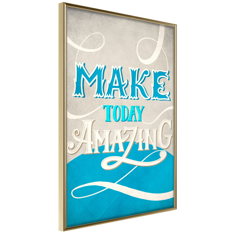 Poster Make today amazing - motivational English quote on a decorative background 114422 additionalImage 2