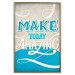 Poster Make today amazing - motivational English quote on a decorative background 114422 additionalThumb 20