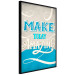 Poster Make today amazing - motivational English quote on a decorative background 114422 additionalThumb 6