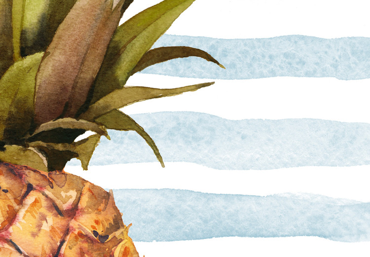 Poster Pineapple and Stripes - colorful composition with a tropical fruit and text 115322 additionalImage 3