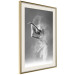 Poster Playful Ballerina - black and white composition with a dancing ballet woman 116322 additionalThumb 2