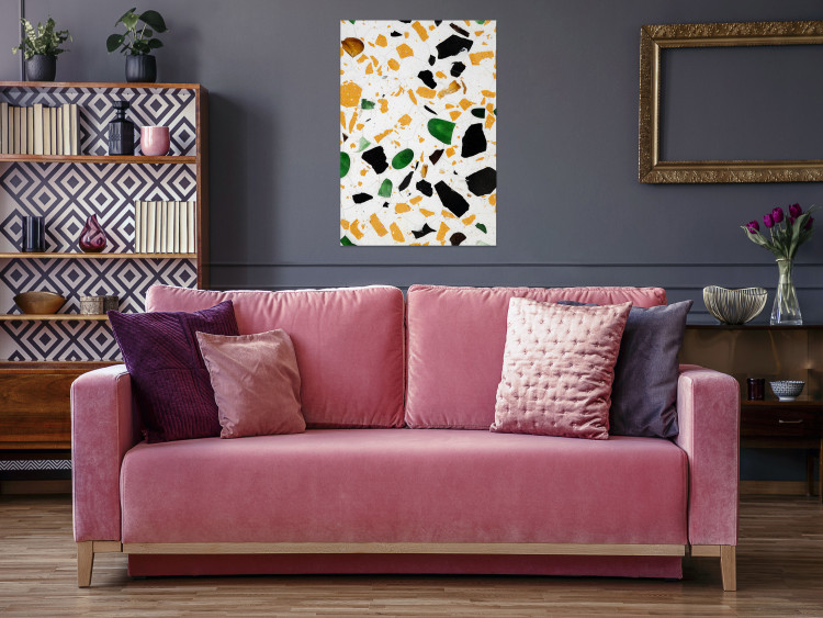 Poster Terrazzo - colorful geometric abstract composition on marble 117622 additionalImage 23