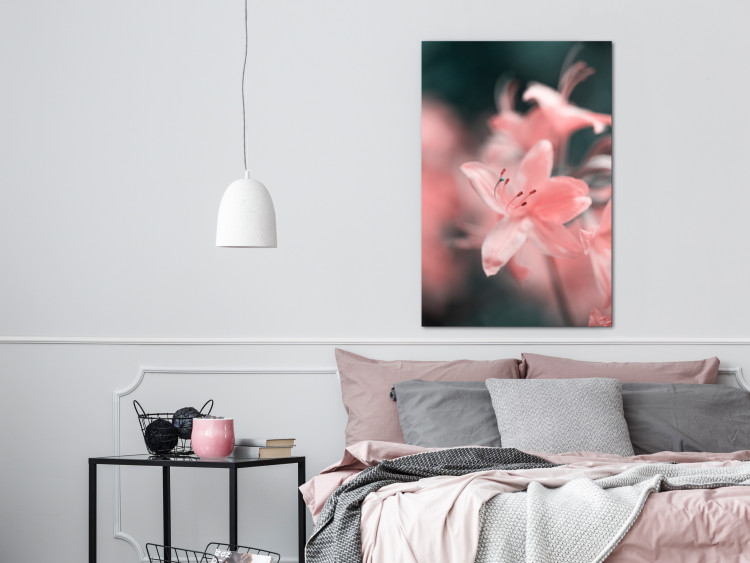Canvas Print The gentleness of nature - a subtle, romantic photo of pink flowers 121622 additionalImage 3