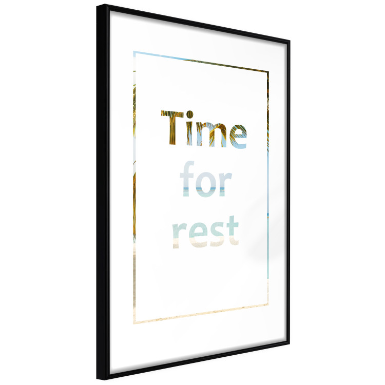 Wall Poster Time for Rest - English text with a glimpse into a tropical landscape 123222 additionalImage 11